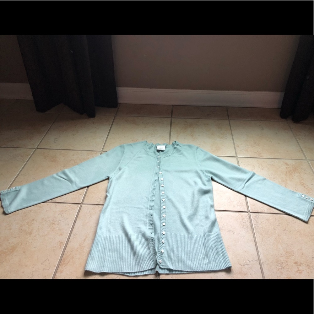 Light Green knit cardigan